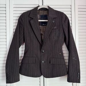 G-Star Raw Denim Women's Cotton Brown Blazer Jacket Size XS